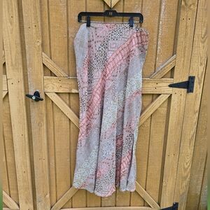 BeLiza Geometric Patterned Maxi Skirt Size 14